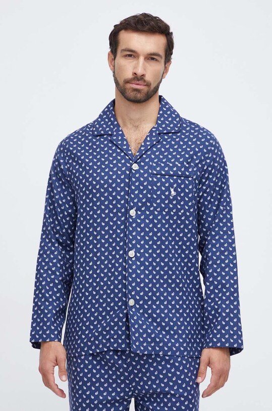 Odzież Polo Ralph Lauren piżama bawełniana 714915969 granatowy