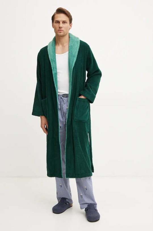 Bombažen kopalni plašč Polo Ralph Lauren zelena 714915977