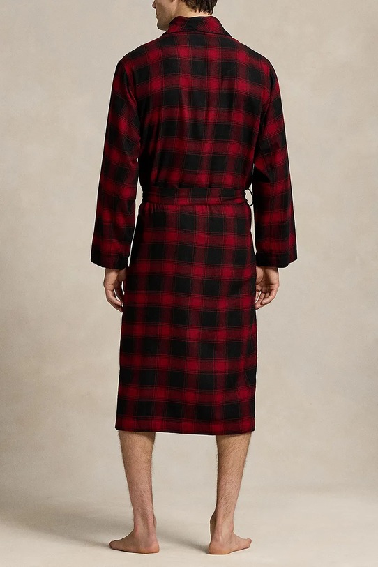 Βαμβακερό μπουρνούζι Polo Ralph Lauren 714915986 μπορντό AW25