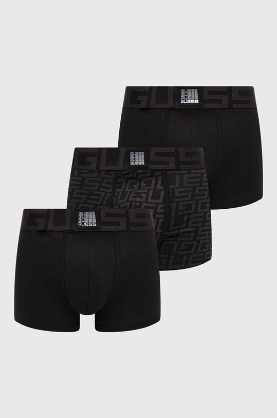 Guess bokserki 3-pack IDOL dzianina czarny U3BG01.K6YW0