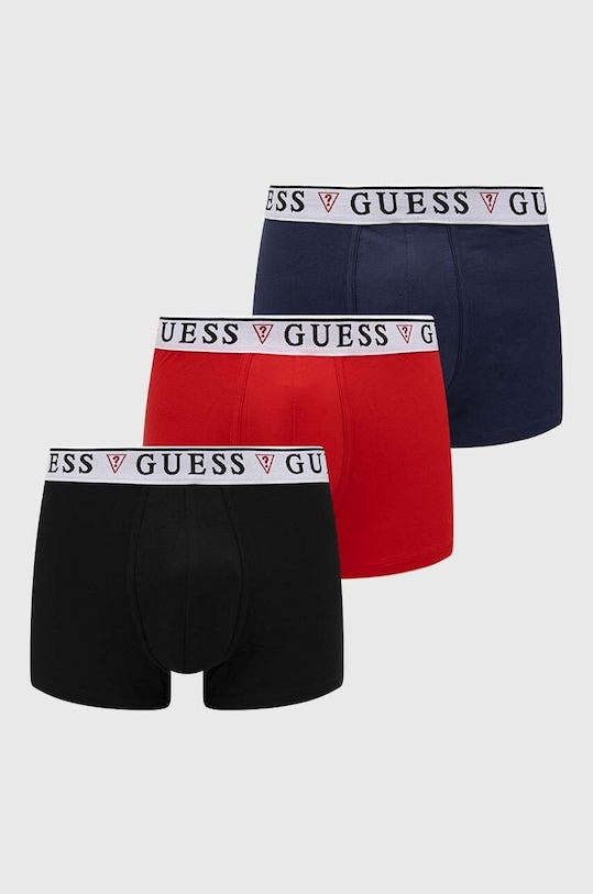 Boxerky Guess BRIAN 3-pak pletenina tmavomodrá U97G01.K6YW1