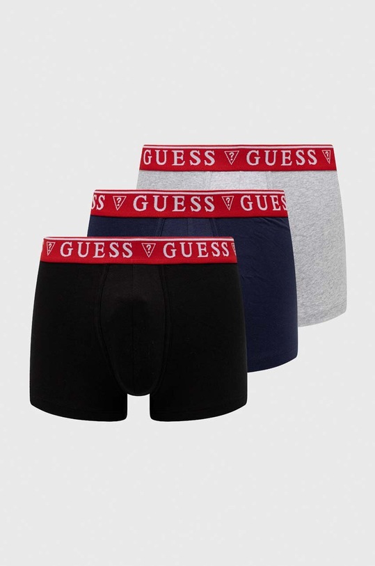 Guess bokserki 3-pack BRIAN dzianina szary U97G01.K6YW1