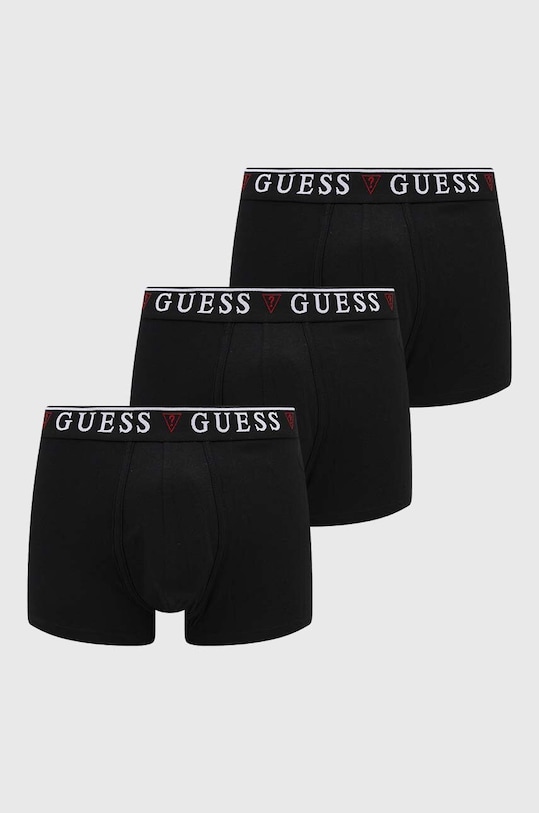 Boxerky Guess 3-pak BRIAN pletenina čierna U97G01.K6YW1