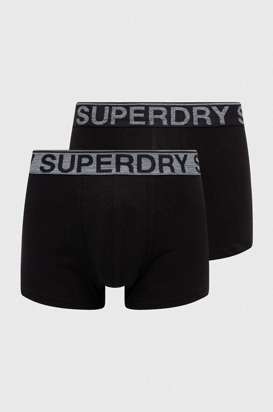 Superdry bokserki 2-pack dzianina czarny M3110451A.55A