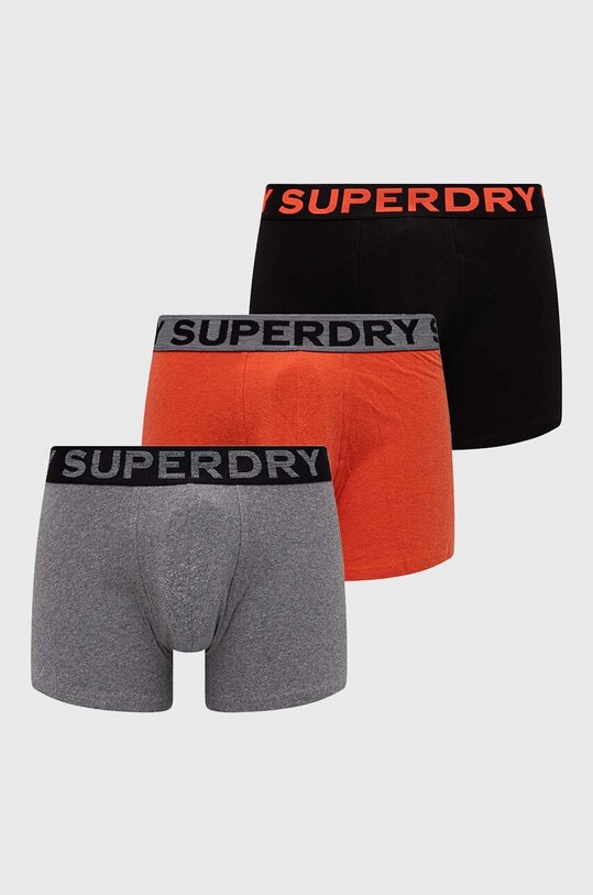 Boxerky Superdry 3-pak potlač čierna M3110452A.1MO