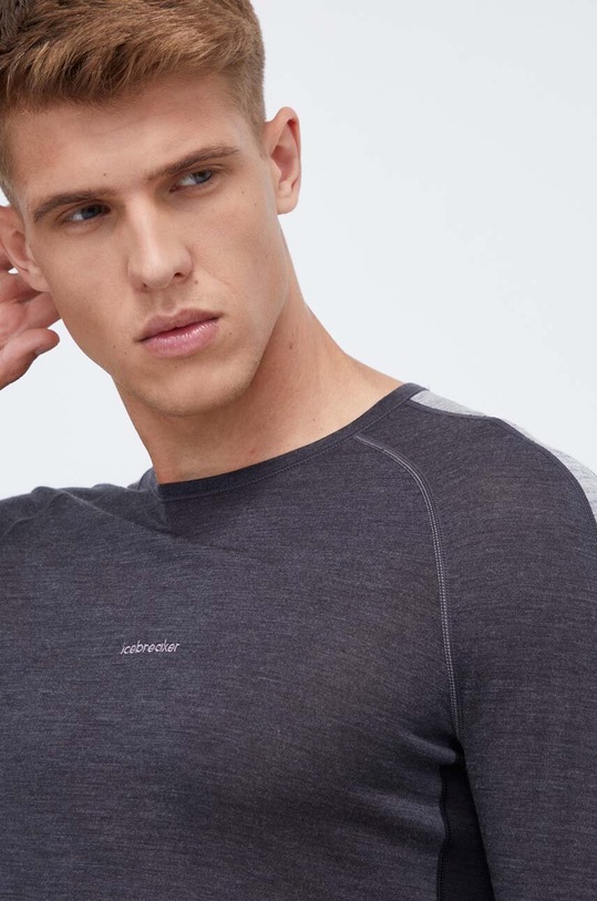 Icebreaker longsleeve funzionale 125 ZoneKnit grigio IB0A56H35851