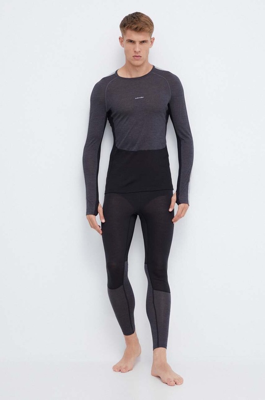 Icebreaker longsleeve funcțional 125 ZoneKnit IB0A56H35851 gri AW23