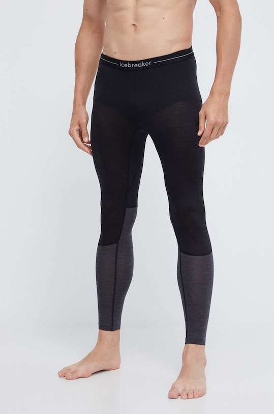 Icebreaker legginsy funkcyjne 125 ZoneKnit Planet friendly czarny IB0A56H50911