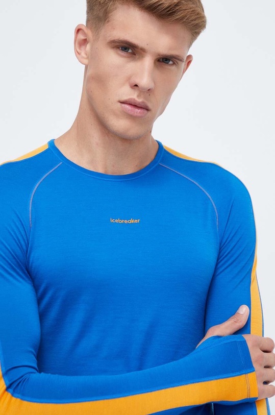 Функціональний лонгслів Icebreaker ZoneKnit 200 блакитний IB0A56HA8761