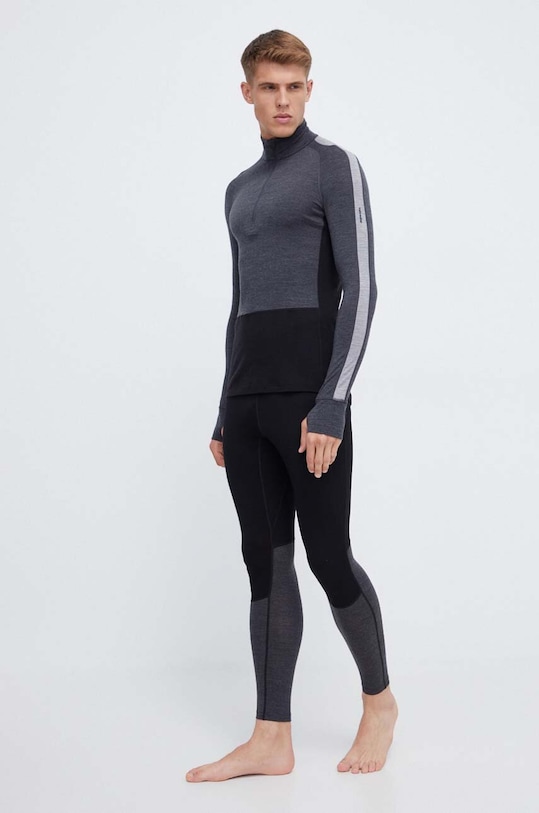 Icebreaker jambiere funcționale ZoneKnit 200 IB0A56HB0911 negru AW24