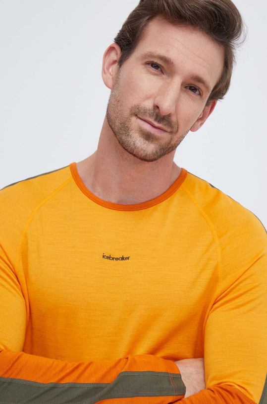 Icebreaker longsleeve funkcyjny 200 Sonebula pomarańczowy IB0A56QH9461