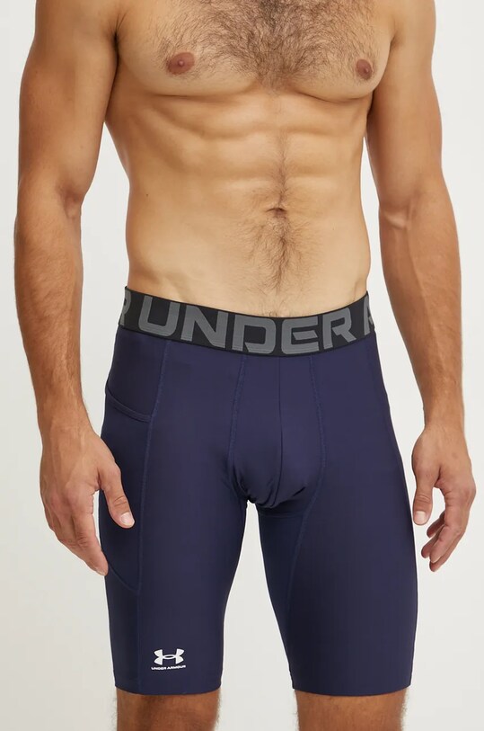 Tréningové šortky Under Armour s elastanom tmavomodrá 1361602