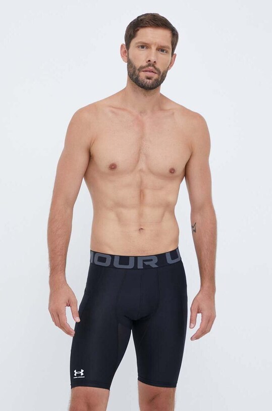 Under Armour pantaloni scurți de antrenament tricotaj negru 1361602