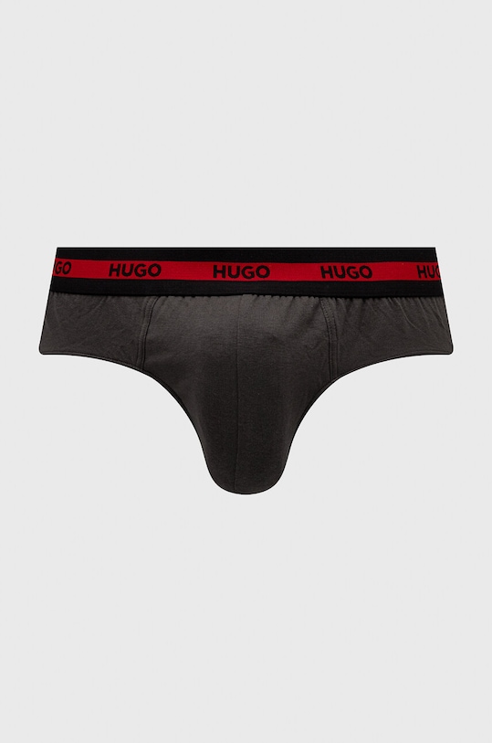 Odjeća Slip gaćice HUGO 3-pack 50503100 siva