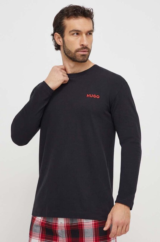 Pamučna pidžama HUGO 50502790 crvena AW23