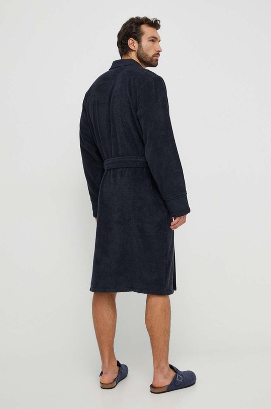 Odzież Tommy Hilfiger szlafrok bawełniany UM0UM02991 granatowy