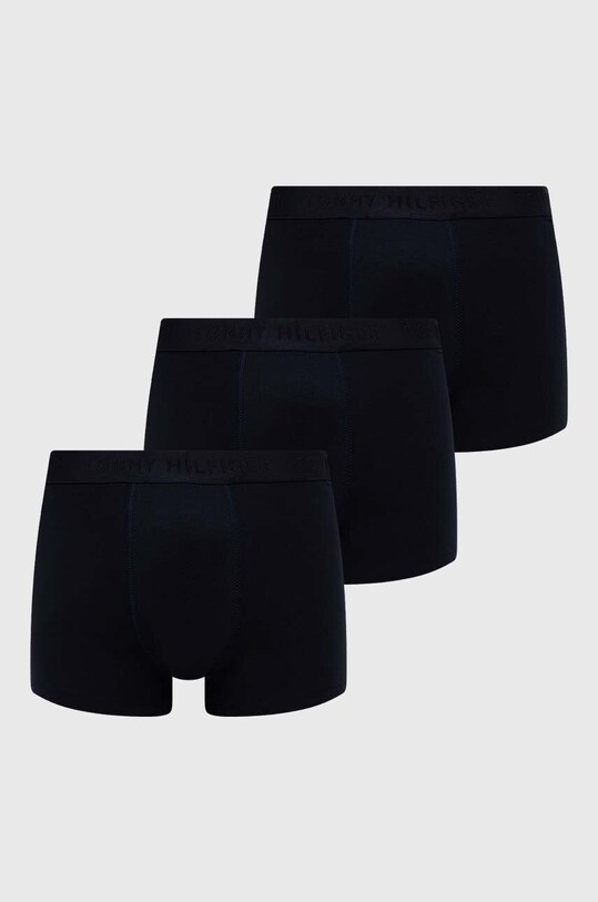 Боксери Tommy Hilfiger 3-pack трикотаж темно-синій UM0UM02760