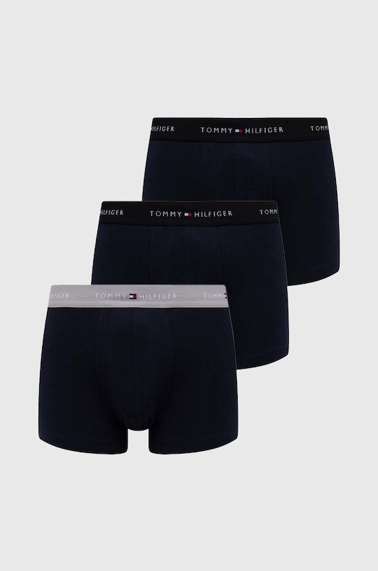 Μποξεράκια Tommy Hilfiger 3-pack εφαρμοστό σορτς μπόξερ σκούρο μπλε UM0UM02763