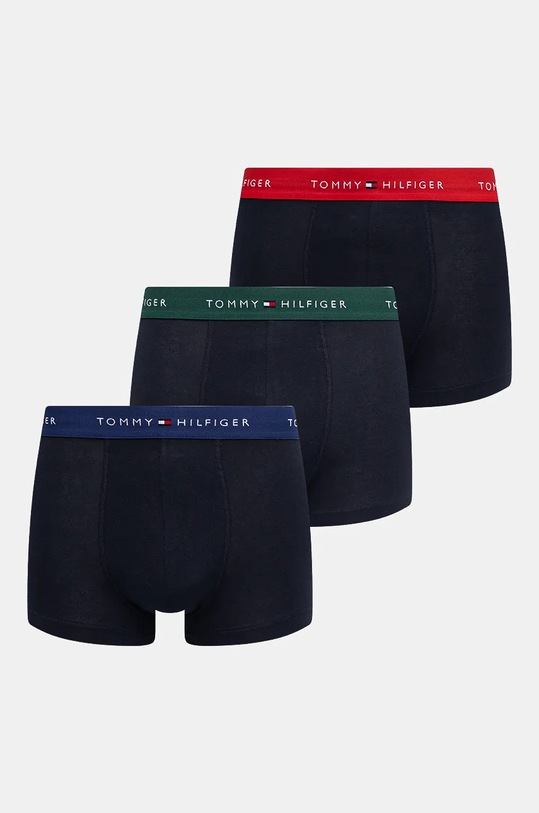 Μποξεράκια Tommy Hilfiger 3-pack εφαρμοστό σορτς μπόξερ σκούρο μπλε UM0UM02763