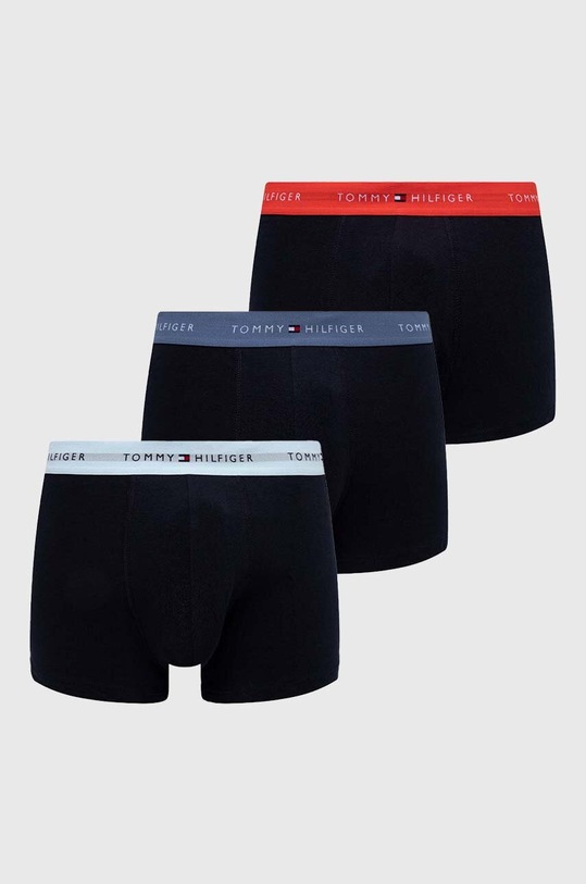 Μποξεράκια Tommy Hilfiger 3-pack εφαρμοστό σορτς μπόξερ μπλε UM0UM02763
