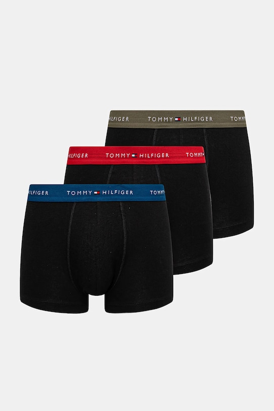 Боксери Tommy Hilfiger 3-pack трикотаж чорний UM0UM02763