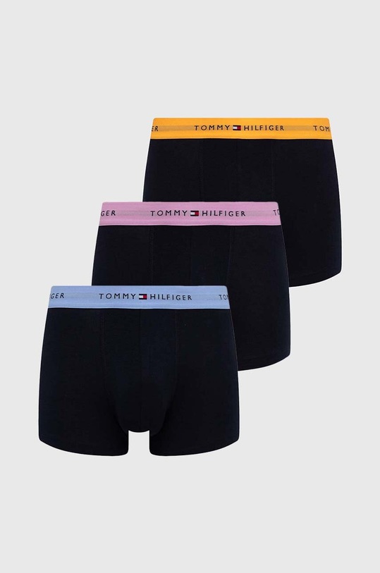Boxerky Tommy Hilfiger 3-pack pletenina černá UM0UM02763