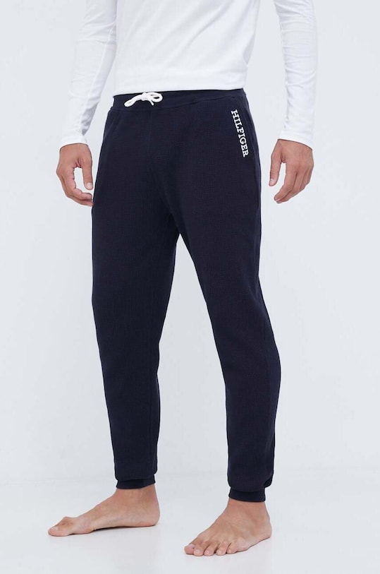 Хлопковые пижамные брюки Tommy Hilfiger хлопок тёмно-синий UM0UM03097