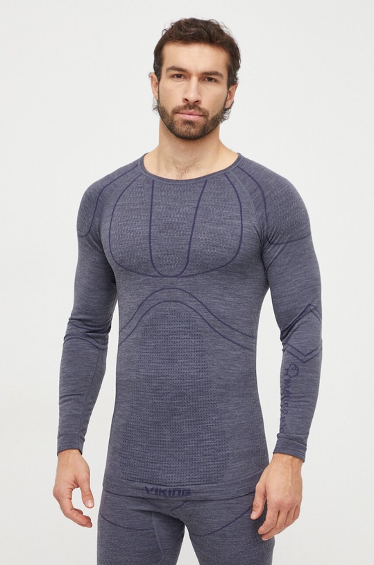 Viking longsleeve funkcyjny Lana Pro Merino sporty zimowe niebieski 500.23.7576