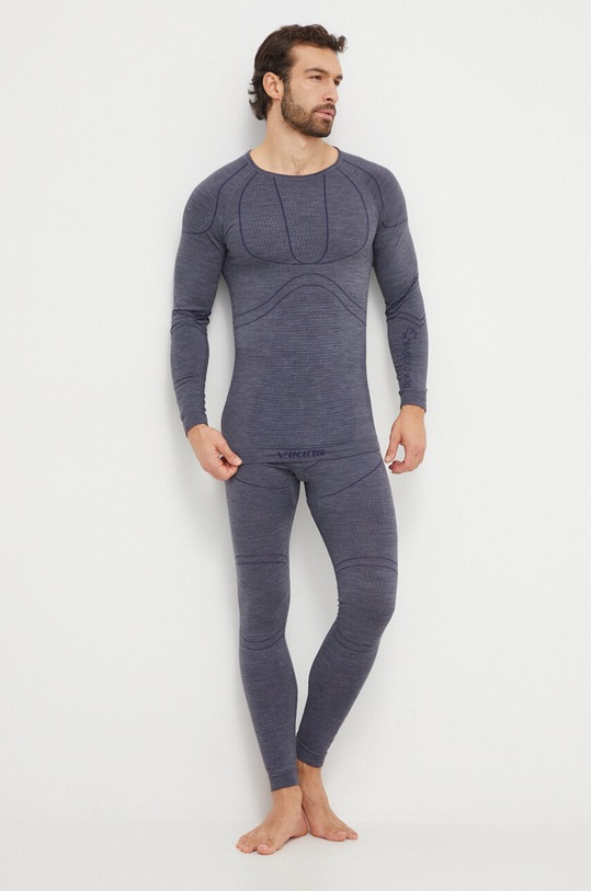 Viking legginsy funkcyjne Lana Pro Merino 500.23.7577 niebieski AW23