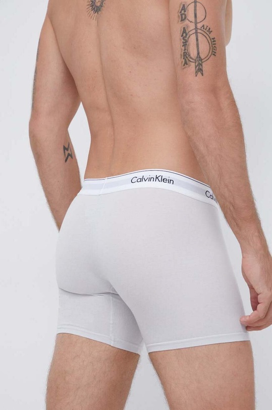 Boxerky Calvin Klein Underwear 3-pak modrá 000NB2381A
