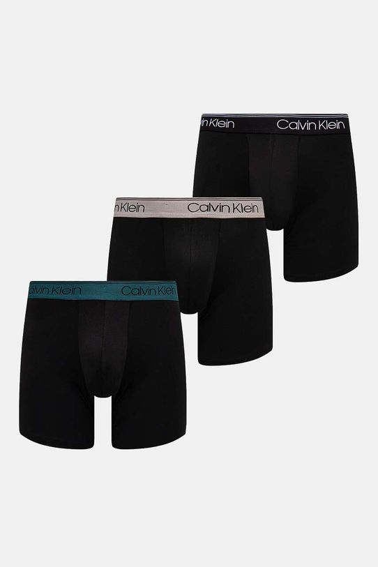 Boxerky Calvin Klein Underwear 3-pak pletenina čierna 000NB2570A