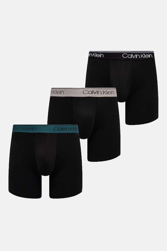 Boxerky Calvin Klein Underwear 3-pak pletenina čierna 000NB2570A