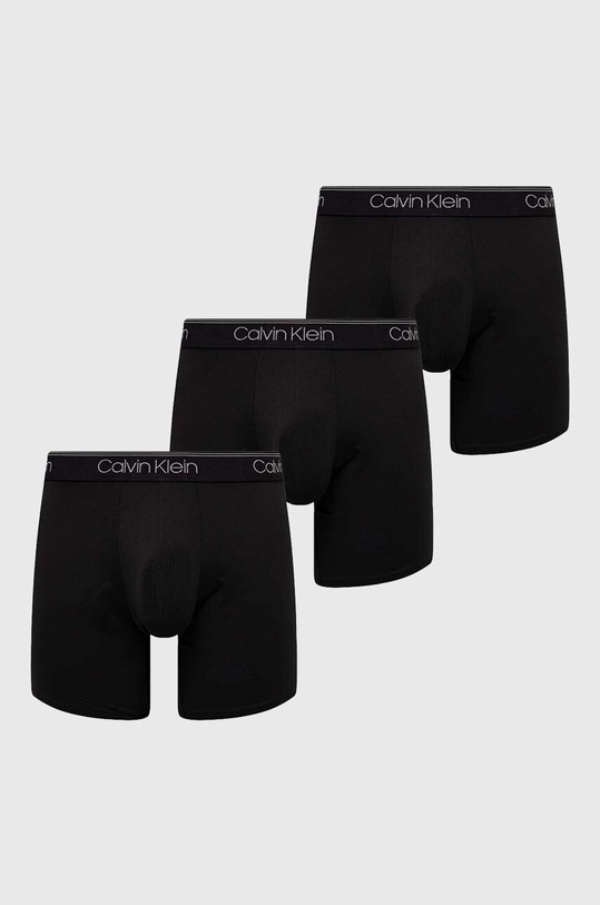 Boxerky Calvin Klein Underwear 3-pak pletenina čierna 000NB2570A