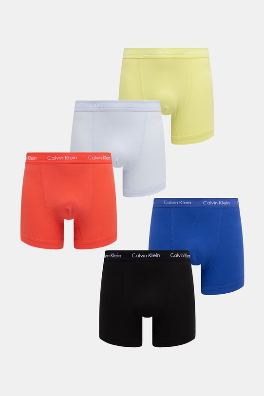 Calvin Klein Underwear priliehavé boxerky pánske 5-pak červená 000NB2877A