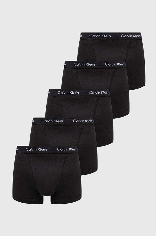 Boxerky Calvin Klein Underwear 5-pak pletenina čierna 000NB2877A
