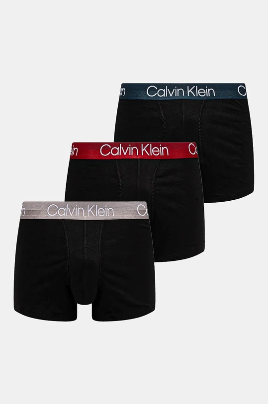Boxerky Calvin Klein Underwear 3-pak pletenina čierna 000NB2970A