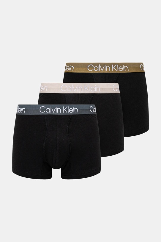 Boxerky Calvin Klein Underwear 3-pack pletenina černá 000NB2970A