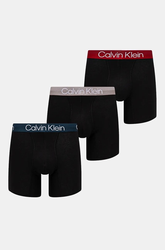 Boxerky Calvin Klein Underwear 3-pak pletenina čierna 000NB2971A