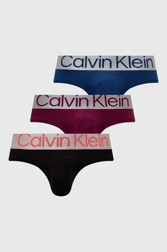 Calvin Klein Underwear slipy 3-pack dzianina czarny 000NB3073A
