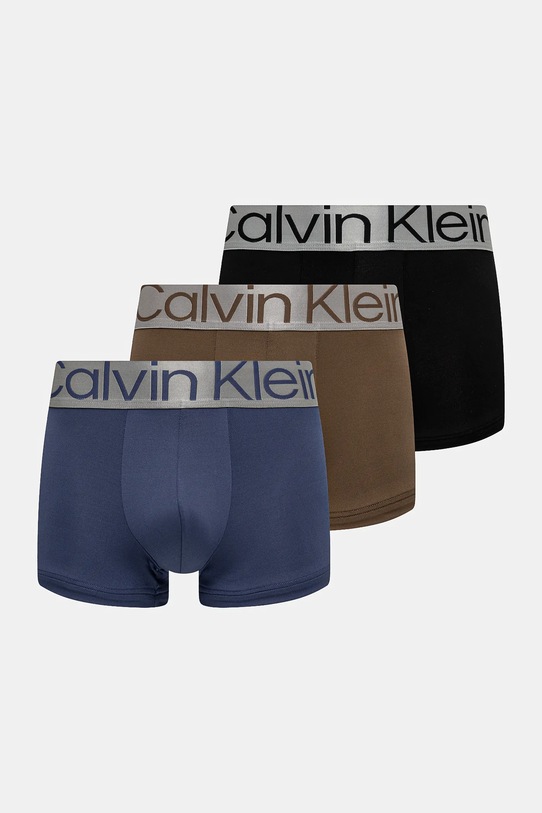 Boxerky Calvin Klein Underwear 3-pak pletenina sivá 000NB3074A