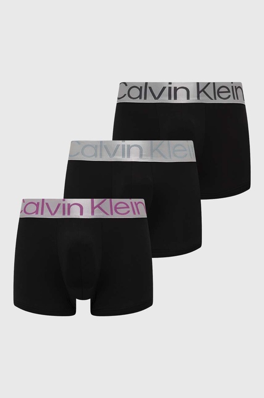 Boxerky Calvin Klein Underwear 3-pak pletenina čierna 000NB3074A