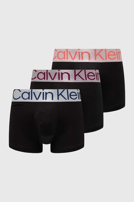 Boxerky Calvin Klein Underwear 3-pak pletenina čierna 000NB3074A