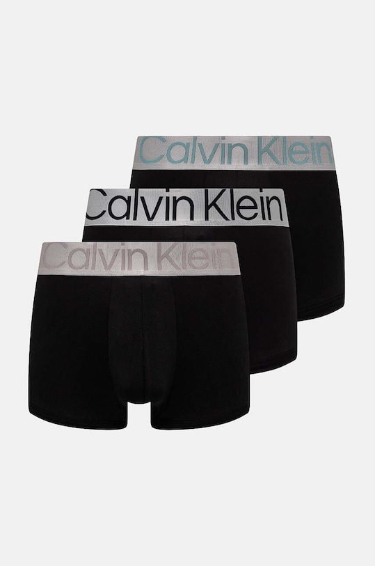 Boxerky Calvin Klein Underwear 3-pak pletenina čierna 000NB3074A