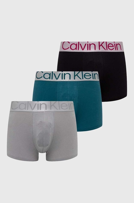 Boxerky Calvin Klein Underwear 3-pack pletenina černá 000NB3130A