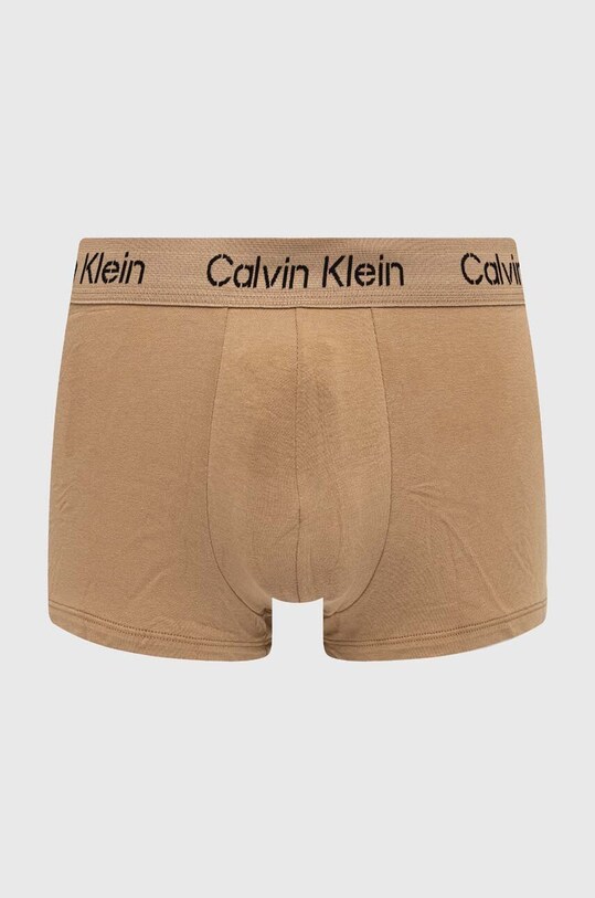 Calvin Klein Underwear bokserki 3-pack brązowy 000NB3705A