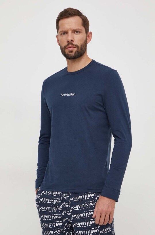 Calvin Klein Underwear piżama 000NM2184E granatowy AW23