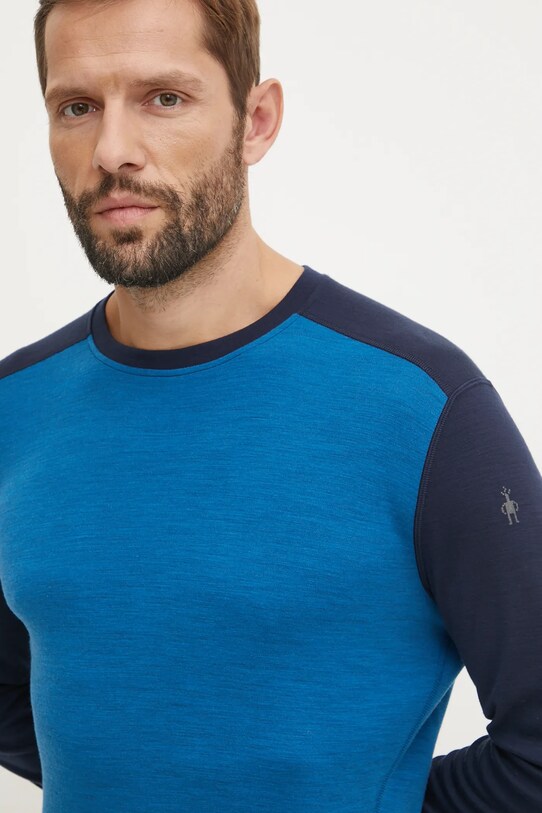 Одежда Функциональный лонгслив Smartwool Classic Thermal Merino SW016350 голубой