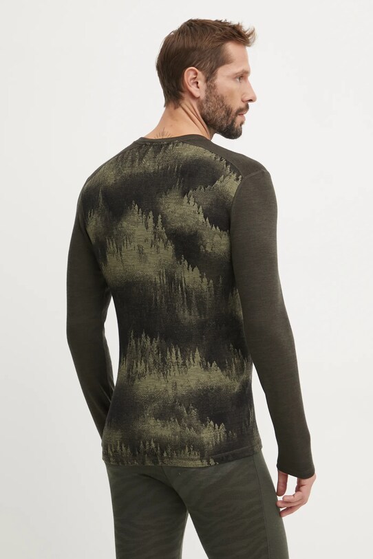 Smartwool longsleeve funkcyjny Classic Thermal Merino SW016350 zielony AW24