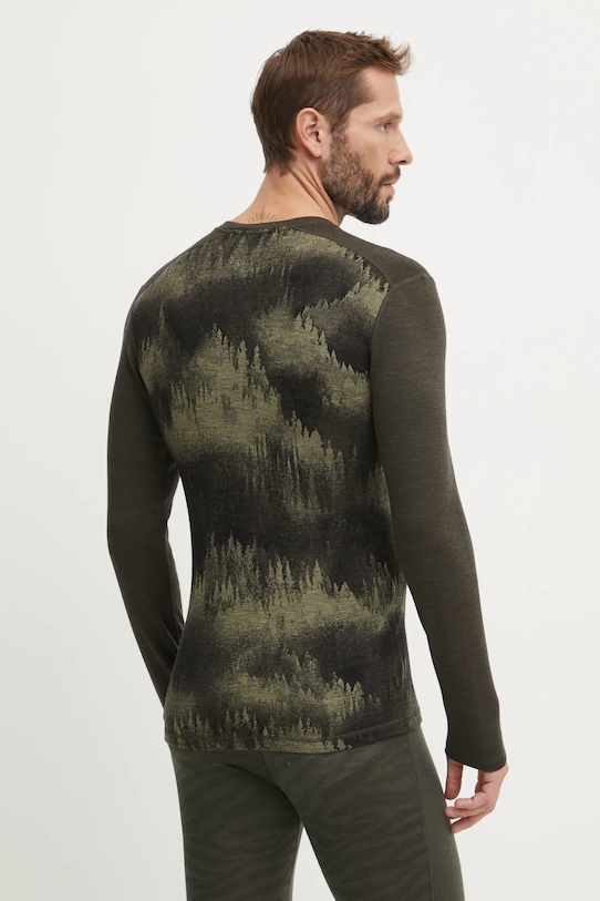 Smartwool longsleeve funkcyjny Classic Thermal Merino SW016350 zielony AW25