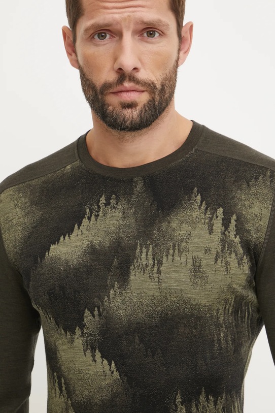 Odzież Smartwool longsleeve funkcyjny Classic Thermal Merino SW016350 zielony